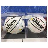 (2) Autographed Basketballs