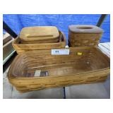 (4) Longaberger Baskets