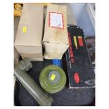 Military Gas Masks, Flashlight, Loader