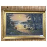 Unsigned Oil On Canvas