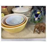 Pyrex Nesting Bowls with Art Glass