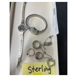 Sterling Silver Jewelry with Wristwatches