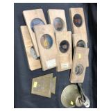 Glass Slides and Brass Bell