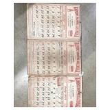 (3) E.G. Harris Advertising Calendars
