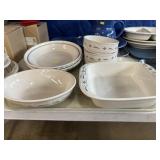 Longaberger Pottery Pie Plates and Serving Dishes
