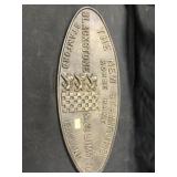 Contemporary Cast Metal Implement Plaque