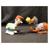 (2) Tin Litho Wind-Up Toys
