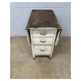 3 Drawer Drop Leaf Cabinet/Table