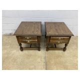 (2) 1-drawer End Tables