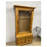 12-Gun Wooden Gun Cabinet