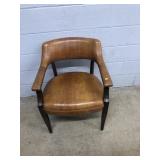 Leather Upholstered Arm Chair