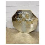 Modern Hexagon Aluminum Framed Mirror