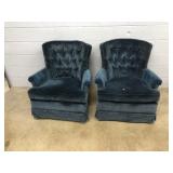 (2) Upholstered Arm Chairs