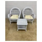 Plastic Wicker 3 Pc. Set