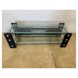 Modern TV Stand w/ Glass Shelves