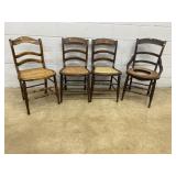 4 Cane Seat Side Chairs