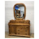 Pine Dresser w/ Mirror