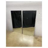 2 Plate Glass Mirrors
