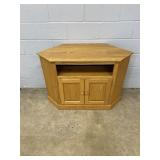 Oak Corner TV Stand
