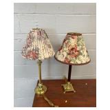 2 Modern Table Lamps w/ Shades