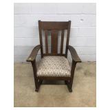 Vtg. Mission Style Rocking Chair