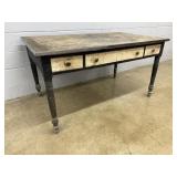 Vtg. 3-drawer Work Table