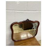 Mahogany Framed Beveled Edge Mirror
