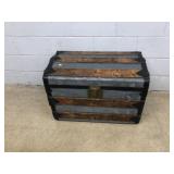 Tin Clad Vtg. Steamer Trunk