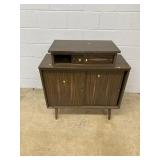Vintage Cabinet w/ Sliding Doors and INterior Shel