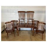 7 Pc. Cherry Table and Chair Set