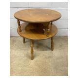 Circular 2-tier End Table