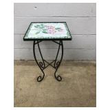 Tile Top Metal Base Plant Stand