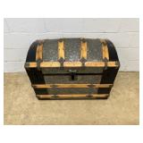 Antique Dome Top Steamer Trunk