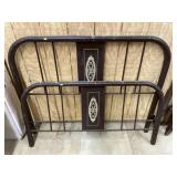 Vtg. Metal Double Bed