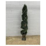 Fake Lighted Christmas Tree