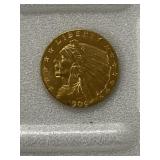 1909 $2.50 Indian Gold Piece