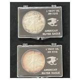 (2) Silver Eagles