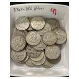 $20.00 in 90% Silver Halves