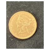 1884 $5 Gold Piece