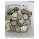 $20.00 in 90% Silver Quarters