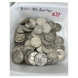$20.00 in 90% Silver Quarters