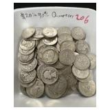 $20.00 in 90% Silver Quarters
