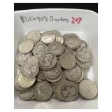 $20.00 in 90% Silver Quarters