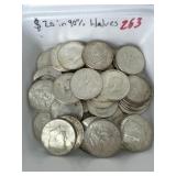 $20.00 in 90% Silver Halves