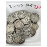 $20.00 in 90% Silver Halves
