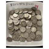 $20.00 in 90% Silver Dimes