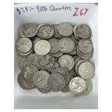 $20.00 in 90% Silver Quarters