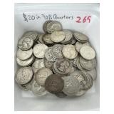 $20.00 in 90% Silver Quarters