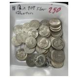 $12.00 in 90% Silver Quarters
