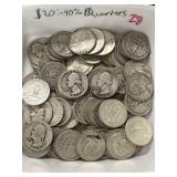 $20.00 in 90% Silver Quarters